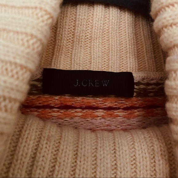 J. CREW Fair Isle Pear Pattern Turtleneck Sweater - Picture 5 of 5